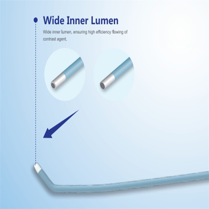 TUV CE Marked/FSC Available Antibreak Unbending Common Carotid Angiography Catheter